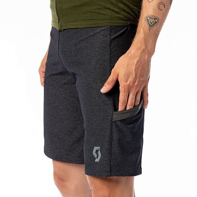 Превью  Велошорты SCOTT Gravel Hybrid +++ Black/Dark Grey